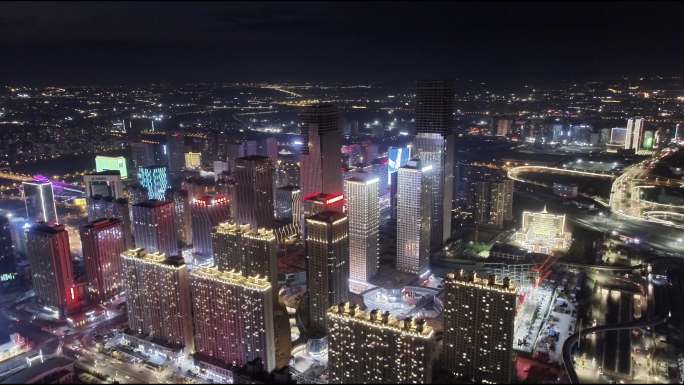 乌鲁木齐经开区夜景