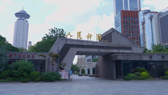 4K 上海人民广场 人民公园 城市规划馆