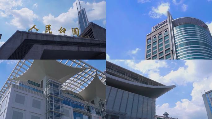 4K 上海人民广场 人民公园 城市规划馆