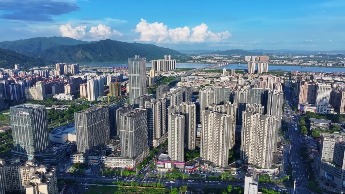 航拍肇庆敏捷城4k