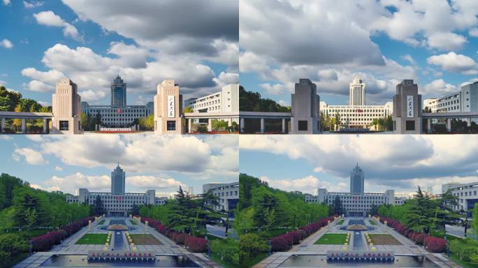 山东大学延时素材