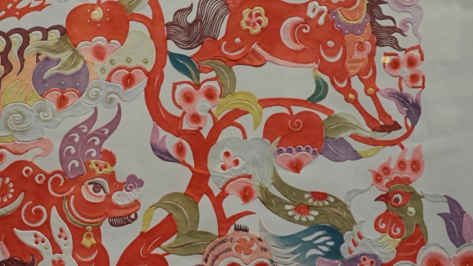 4K蔚县剪纸艺术博物馆剪纸展示文旅宣传
