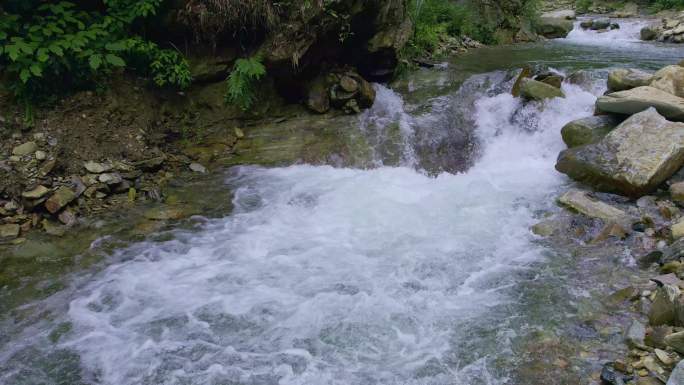 清澈溪水自然风光