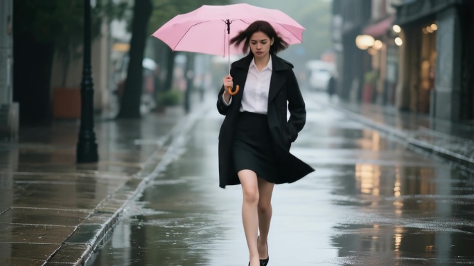 雨中城市百态