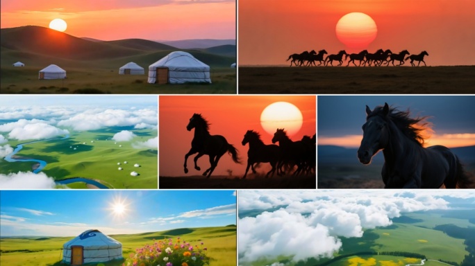 《草原上升起不落的太阳》 根据音乐制作
