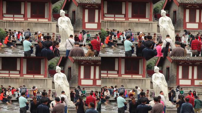 华清池杨玉环雕塑