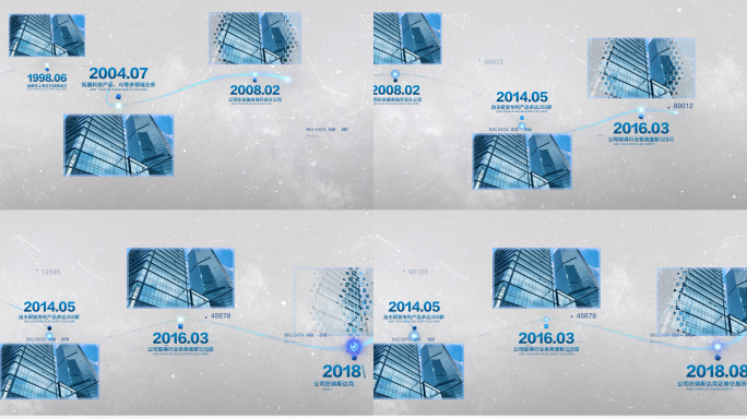 【无插件】简约多图文时间线4K