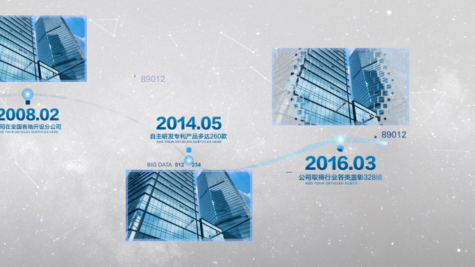 【无插件】简约多图文时间线4K