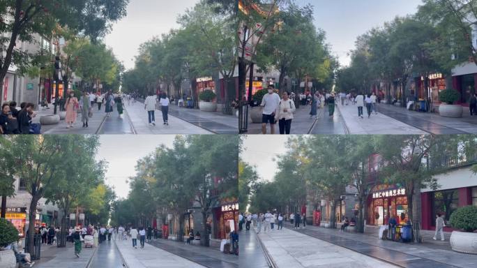 繁华的商业步行街