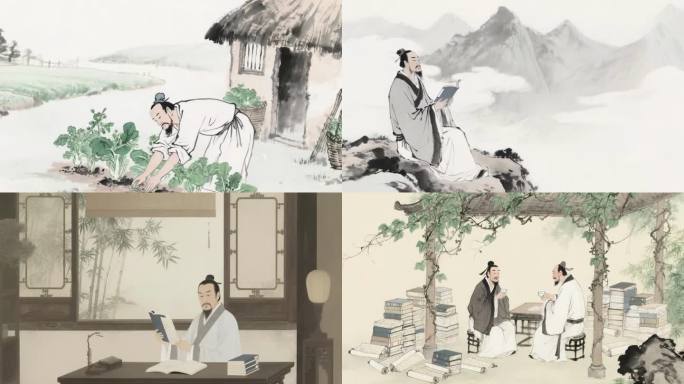 陶渊明 古代文人雅士田园生活