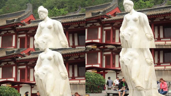 华清池杨玉环雕塑