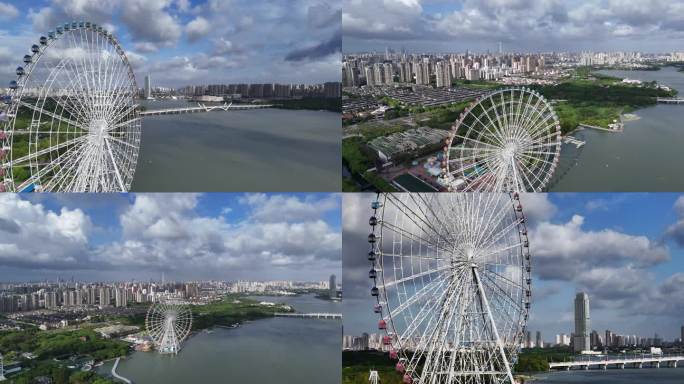 无锡滨湖区蠡湖湖湾线摩天轮