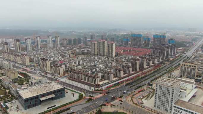 2021年于都新城区建设过程航拍合集