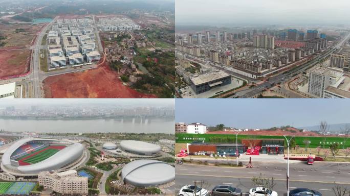 2021年于都新城区建设过程航拍合集