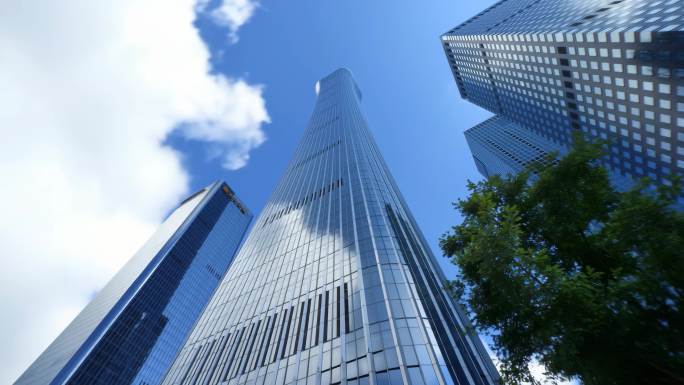北京城市天际线风光现代都市建筑群