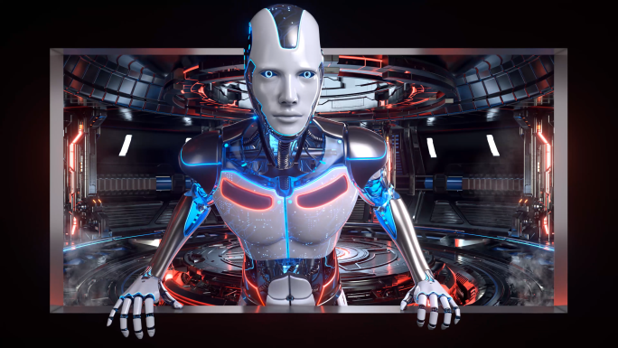 8k 未来机器人裸眼素材（可定制）