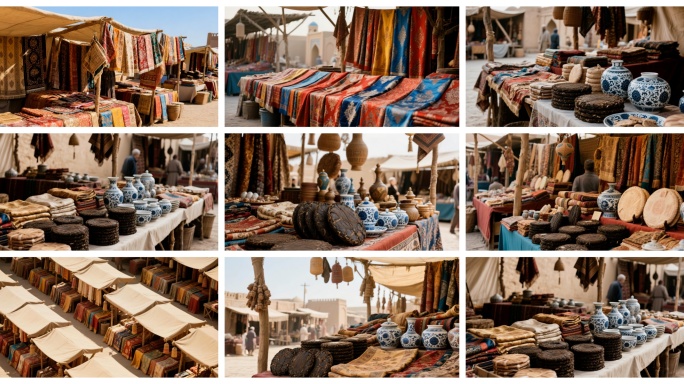 13 中亚集市的繁荣景象 丝绸