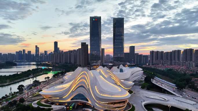 4K高清长沙城市风光合集 2025航拍
