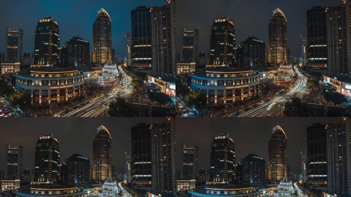 上海LV巨轮路易号南京西路车流延时摄影