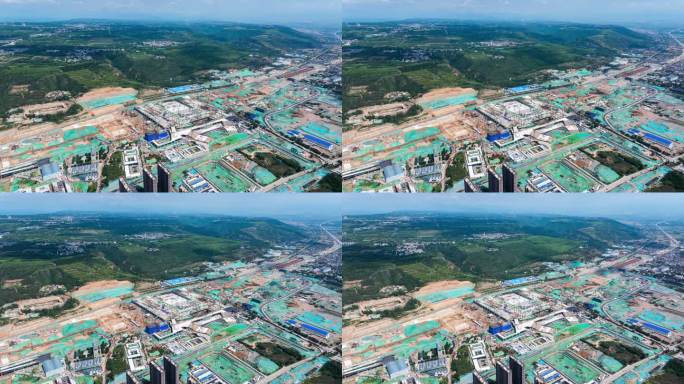 西安东站2025年7月施工进度延时航拍