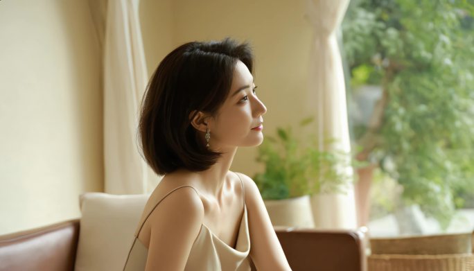 优雅女性的静谧时光
