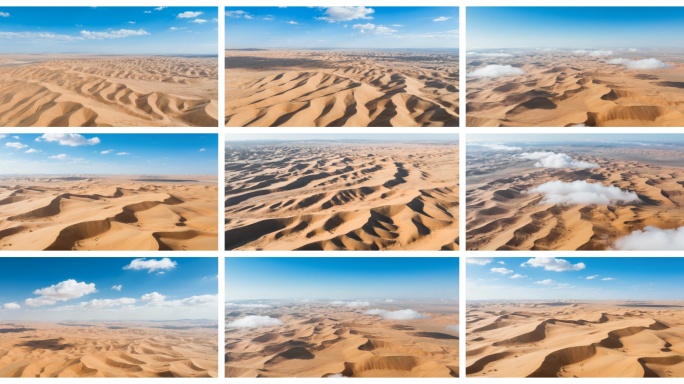 09壮丽的沙漠航拍景观