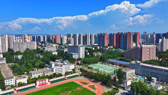 西安理工大学航拍4k