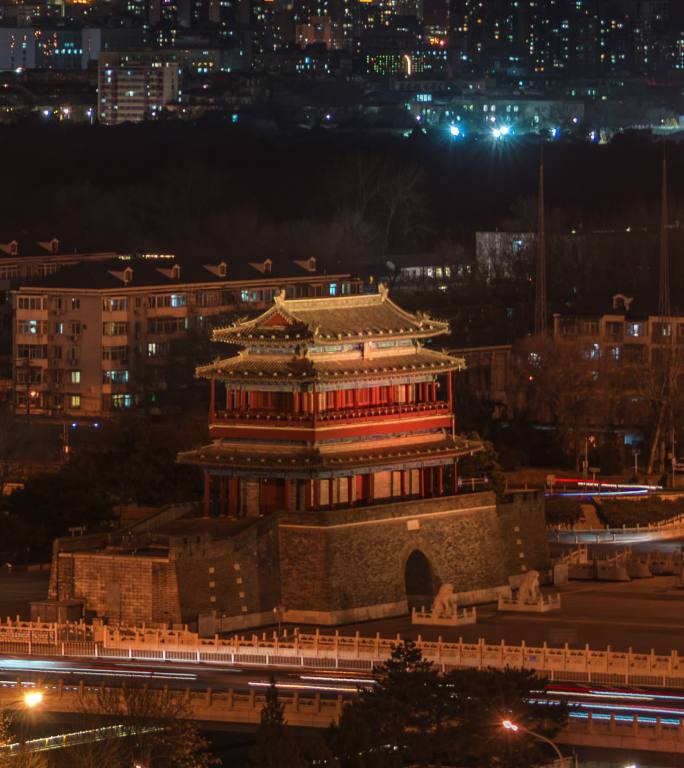 永定门与北京城市风光
