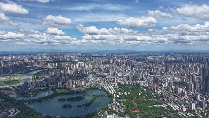 长沙蓝天白云延时