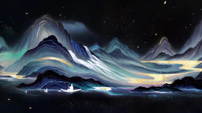 东方奇幻山水画卷