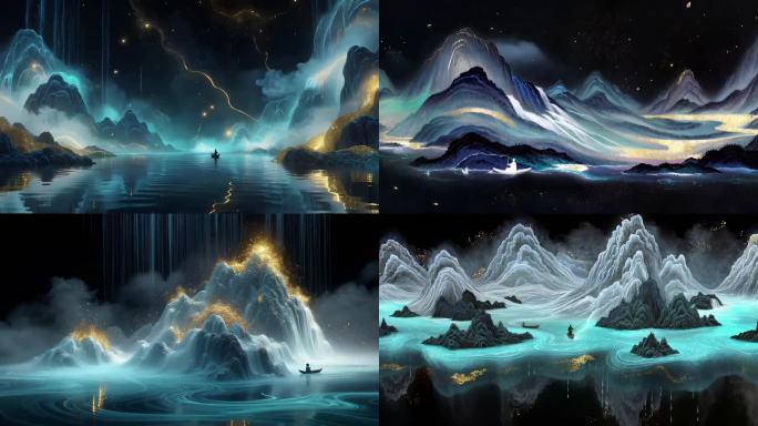 东方奇幻山水画卷