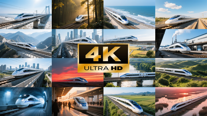 【4K合集】中国高铁飞速发展