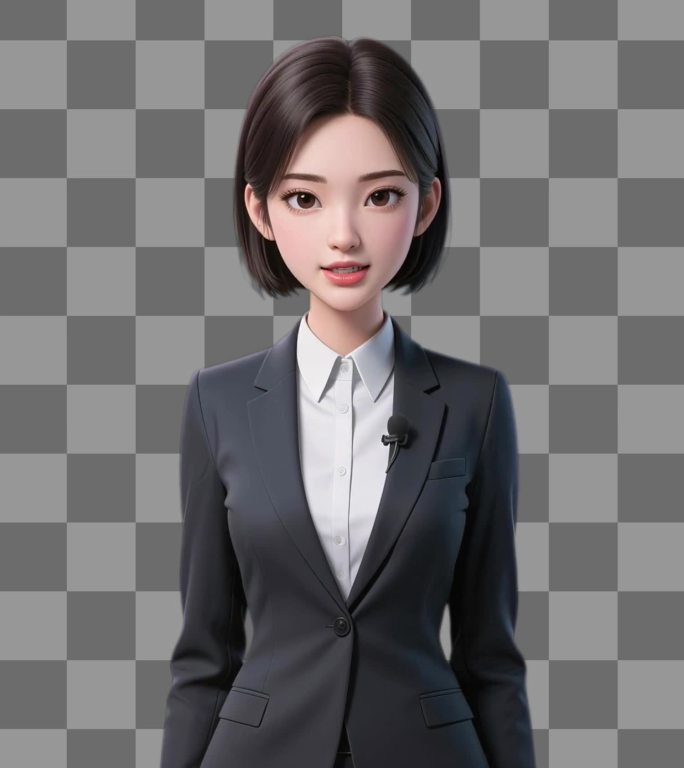 虚拟数字人女主播解说员