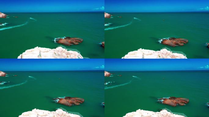 舟山群岛东极，青浜岛，海岸山景海岛度假