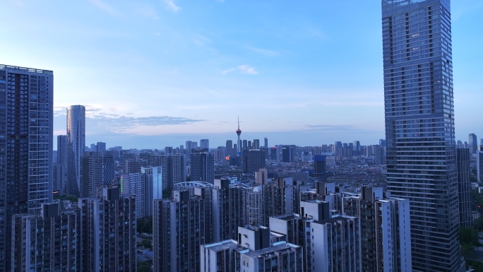 成都延时 成都航拍 四川成都地标