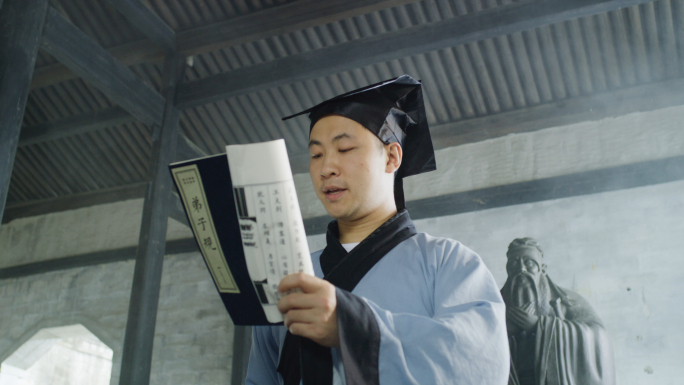 5K 古代学堂读书国学教育 先生教弟子规