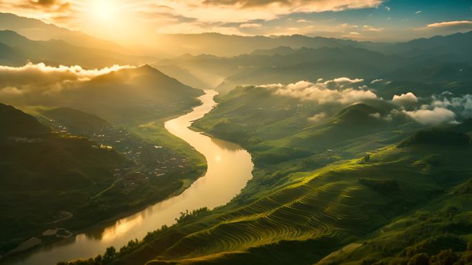 黄河大好山河壮丽河流
