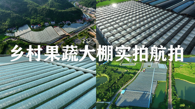蔬菜大棚果蔬大棚航拍