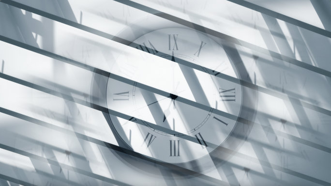 城市人群时间流逝光影抽象