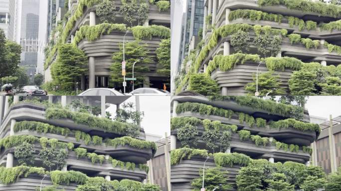 垂直森林城市景观