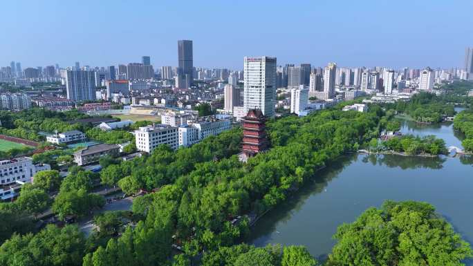 合肥包公园航拍