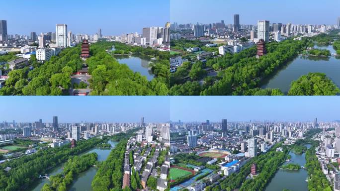 合肥包公园航拍