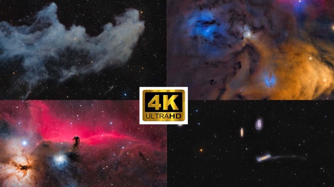 实拍4k宇宙星云与星系之美深空摄影