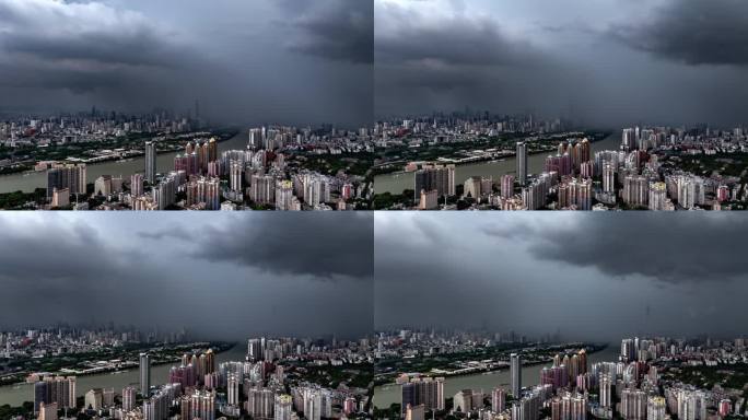 广州乌云暴雨