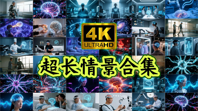 脑机接口虚拟现实AI元宇宙未来科技合集