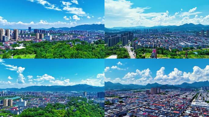 浦江延时航拍素材
