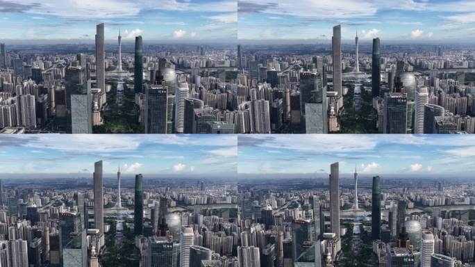 广州中轴线蓝天白云