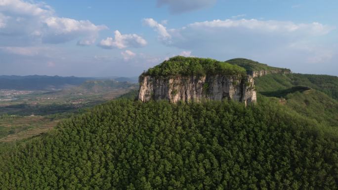 航拍沂蒙山岱崮地貌
