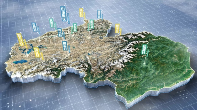 山南地区地图区位标注分布地图