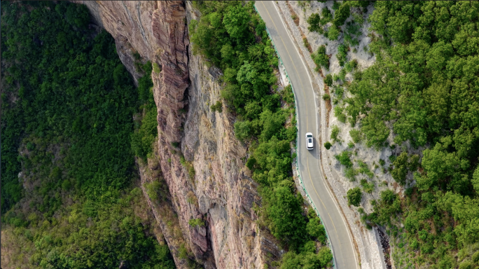 挂壁公路 盘山公路 悬崖公路 蜿蜒山路